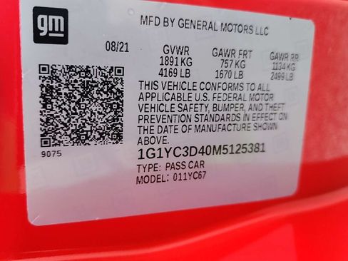 Used 2021 Chevrolet Corvette Stingray 3LT image 15