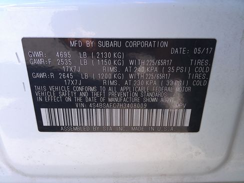 Used 2017 Subaru Outback 2.5i Premium AWD/4WD image 41