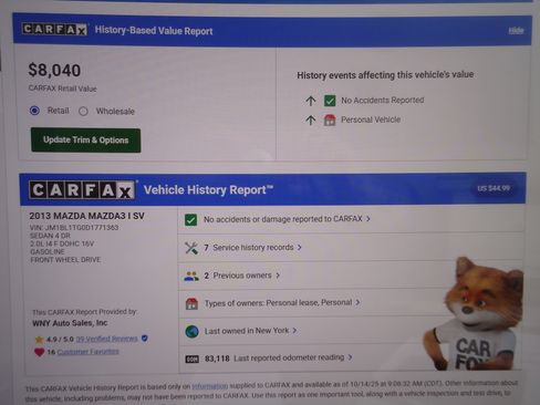 Used 2013 MAZDA MAZDA3 i SV image 17