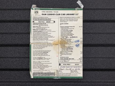 Used 1996 Dodge Ram 2500 Truck SLT image 94