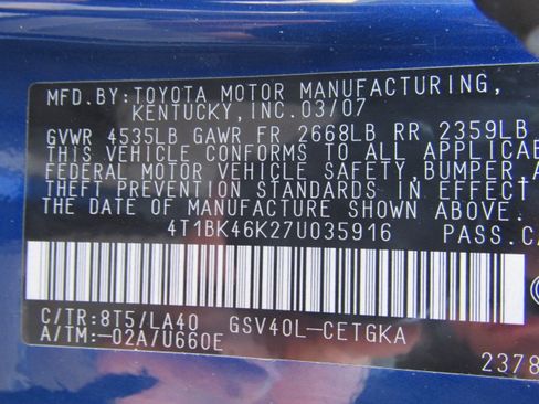 Used 2007 Toyota Camry V6 FWD image 20