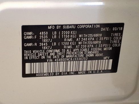 Used 2018 Subaru Outback 3.6R Limited image 25