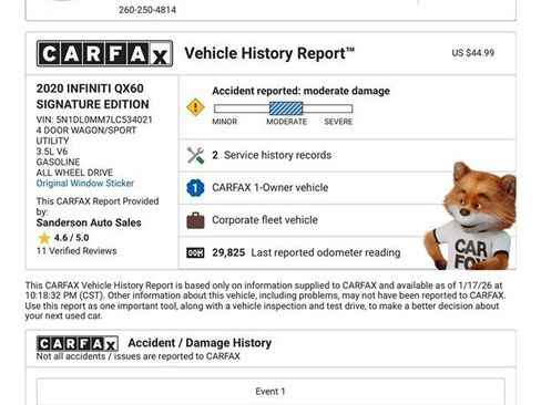 Used 2020 INFINITI QX60 Signature Edition image 22