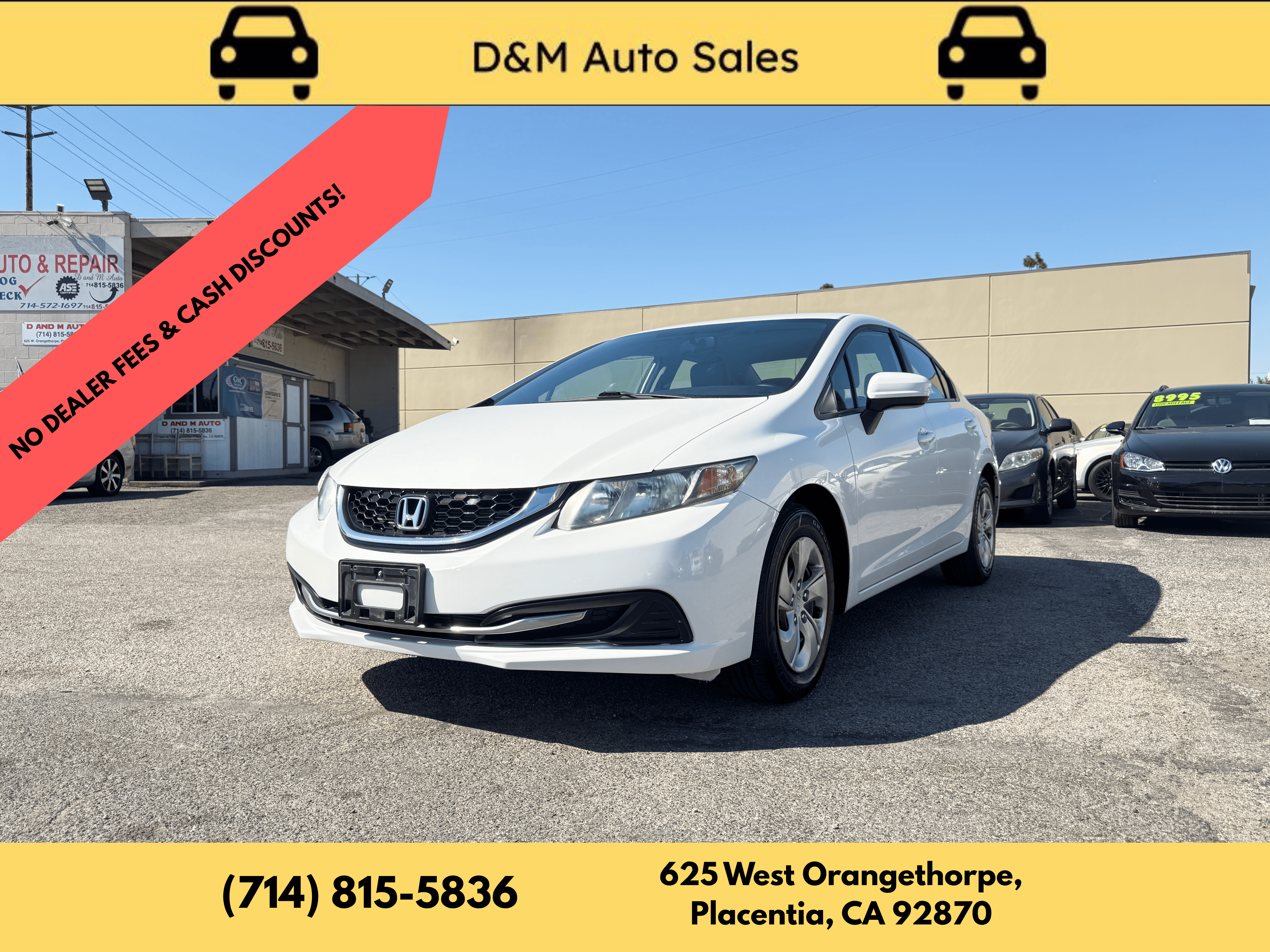 Used 2014 Honda Civic LX Sedan image 1