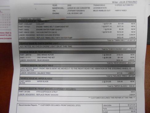 Used 2002 Lexus SC 430 image 30