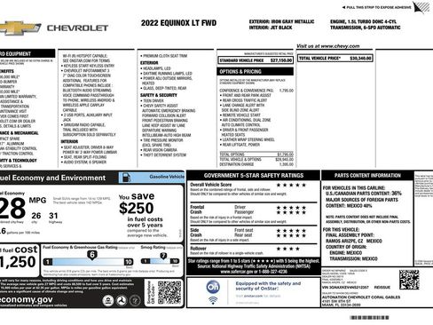 Used 2022 Chevrolet Equinox LT image 23
