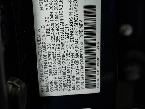 Used 2021 Honda Passport Touring image 39