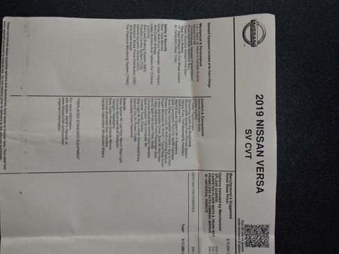 Used 2019 Nissan Versa SV FWD image 32