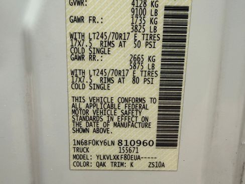 Used 2020 Nissan NV 2500 SV image 6