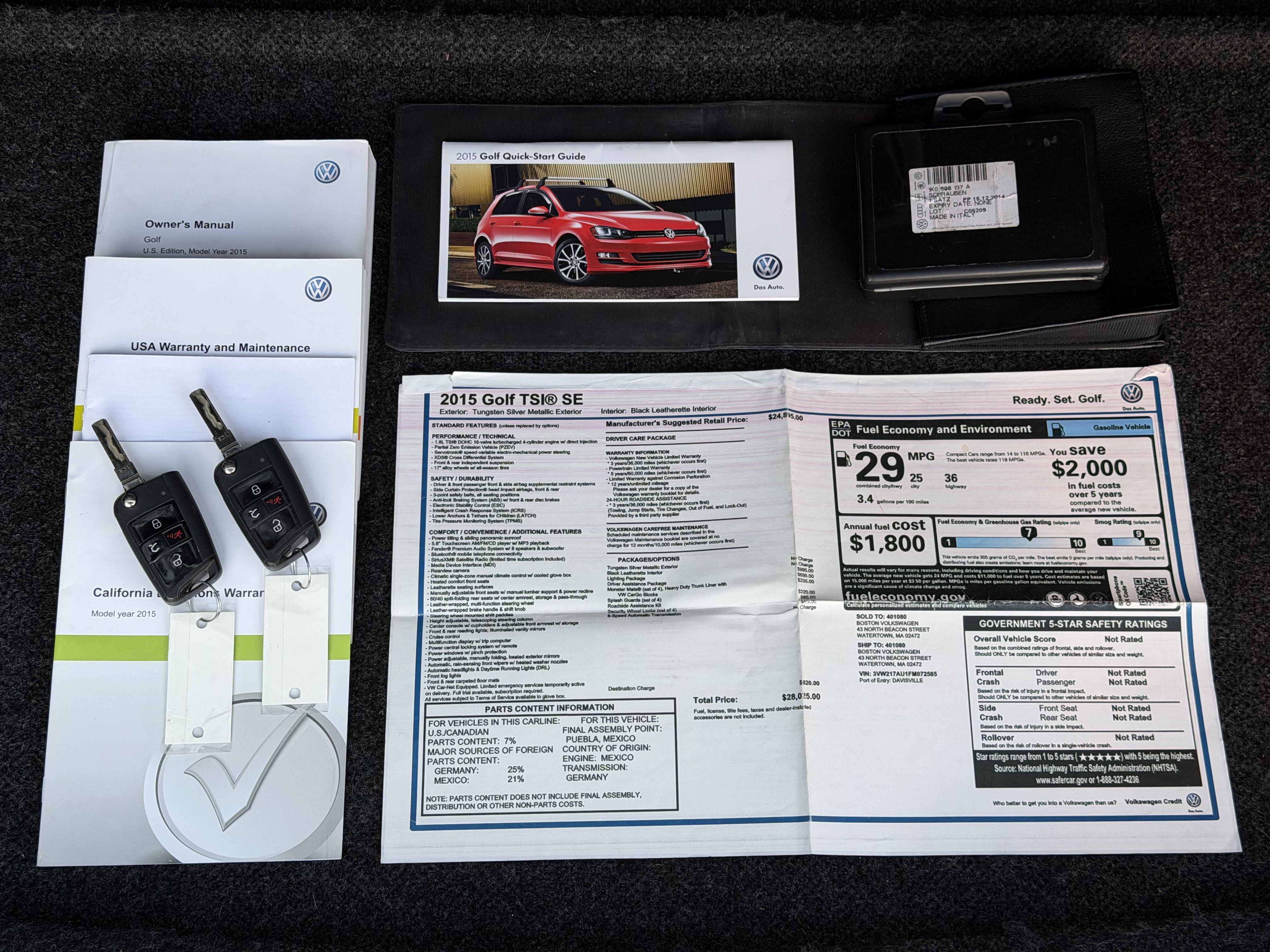 Used 2016 Volkswagen Golf SE FWD image 34