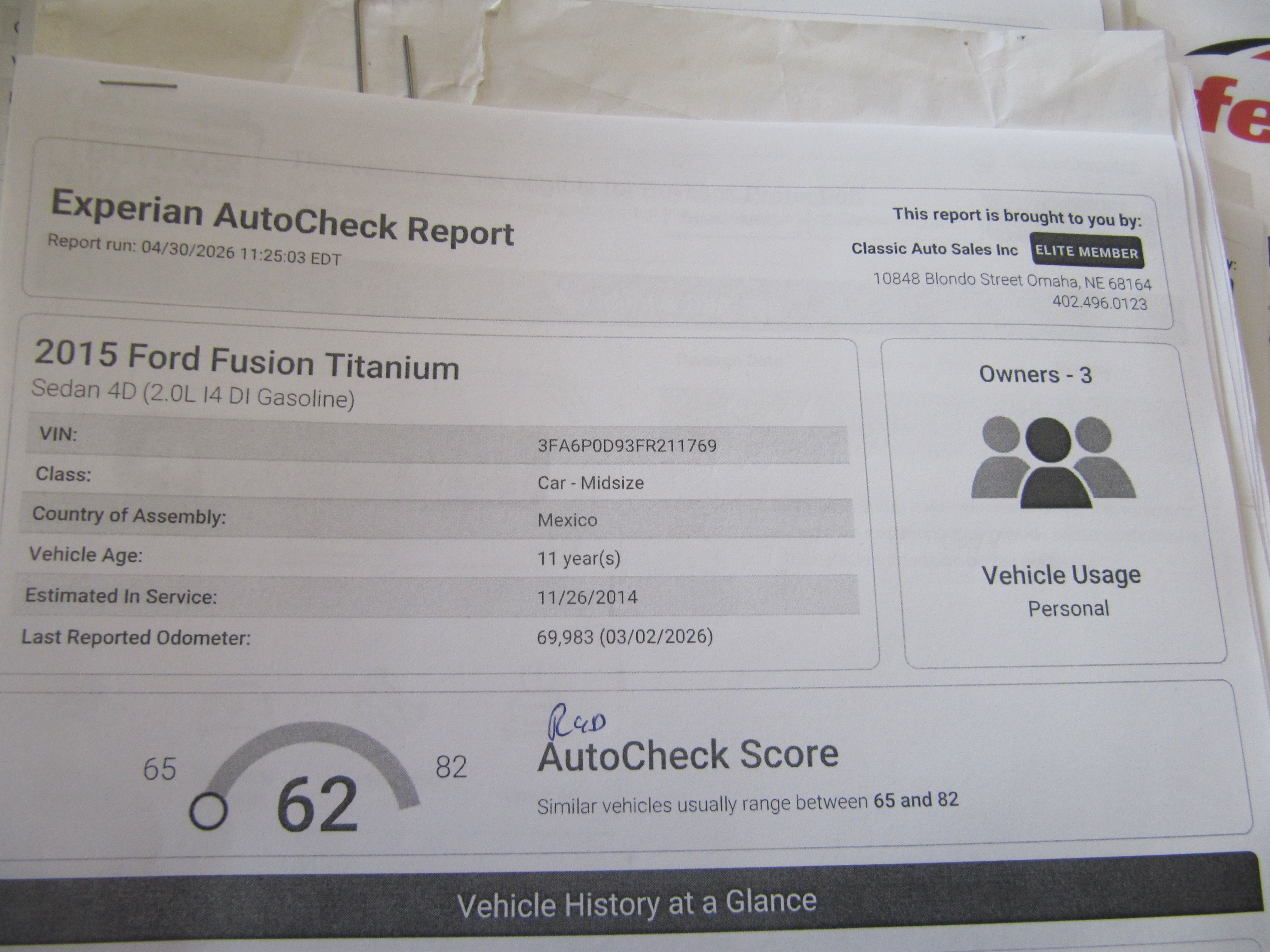 Used 2015 Ford Fusion Titanium AWD image 26