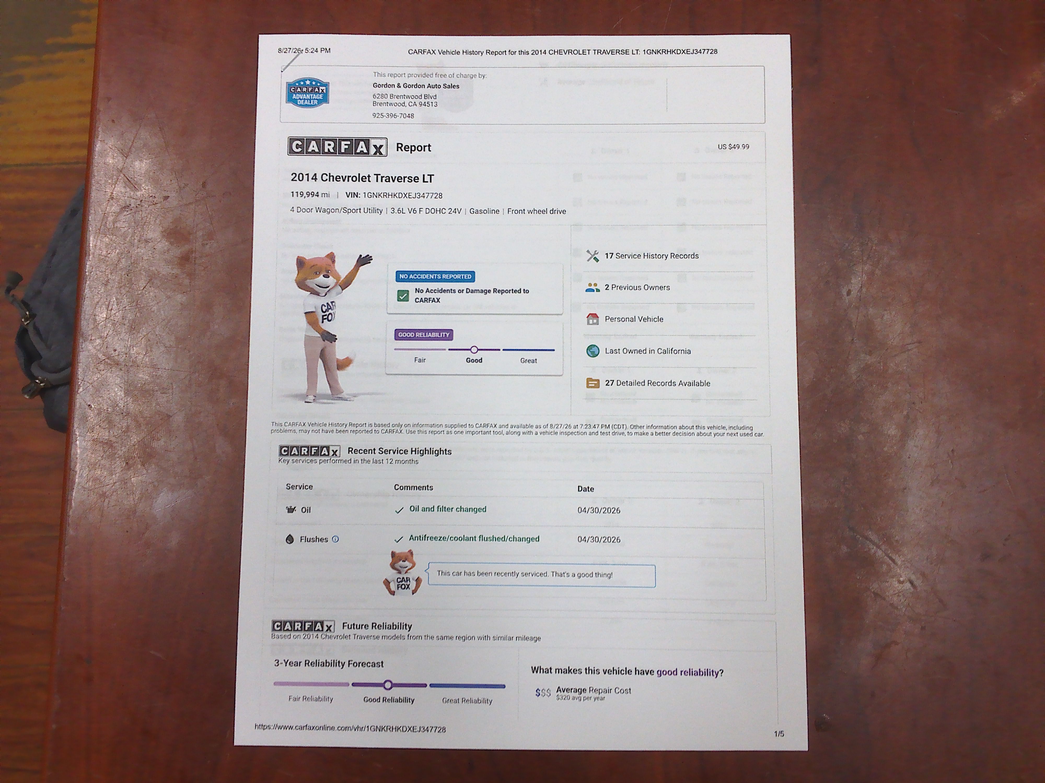 Used 2014 Chevrolet Traverse LT FWD image 45