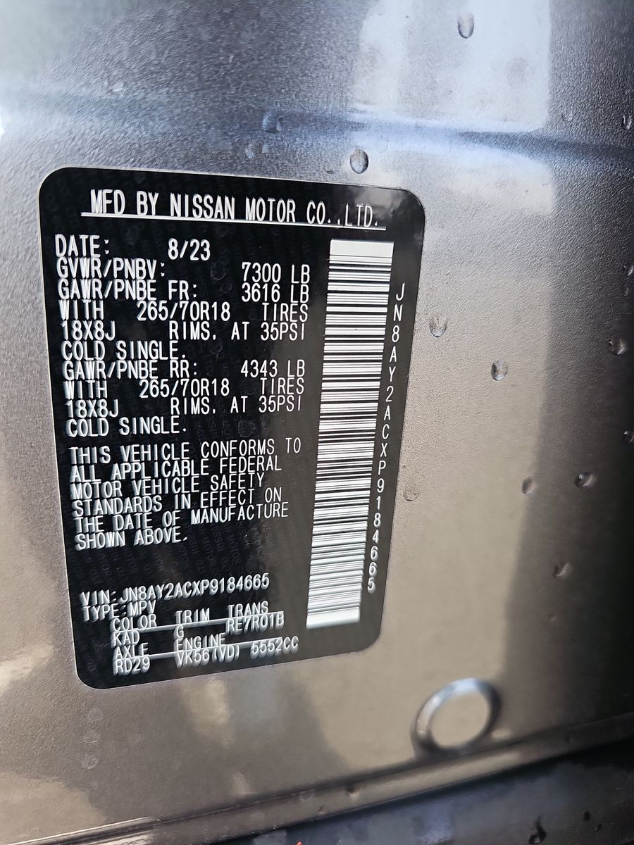 Used 2023 Nissan Armada 2WD SV image 18