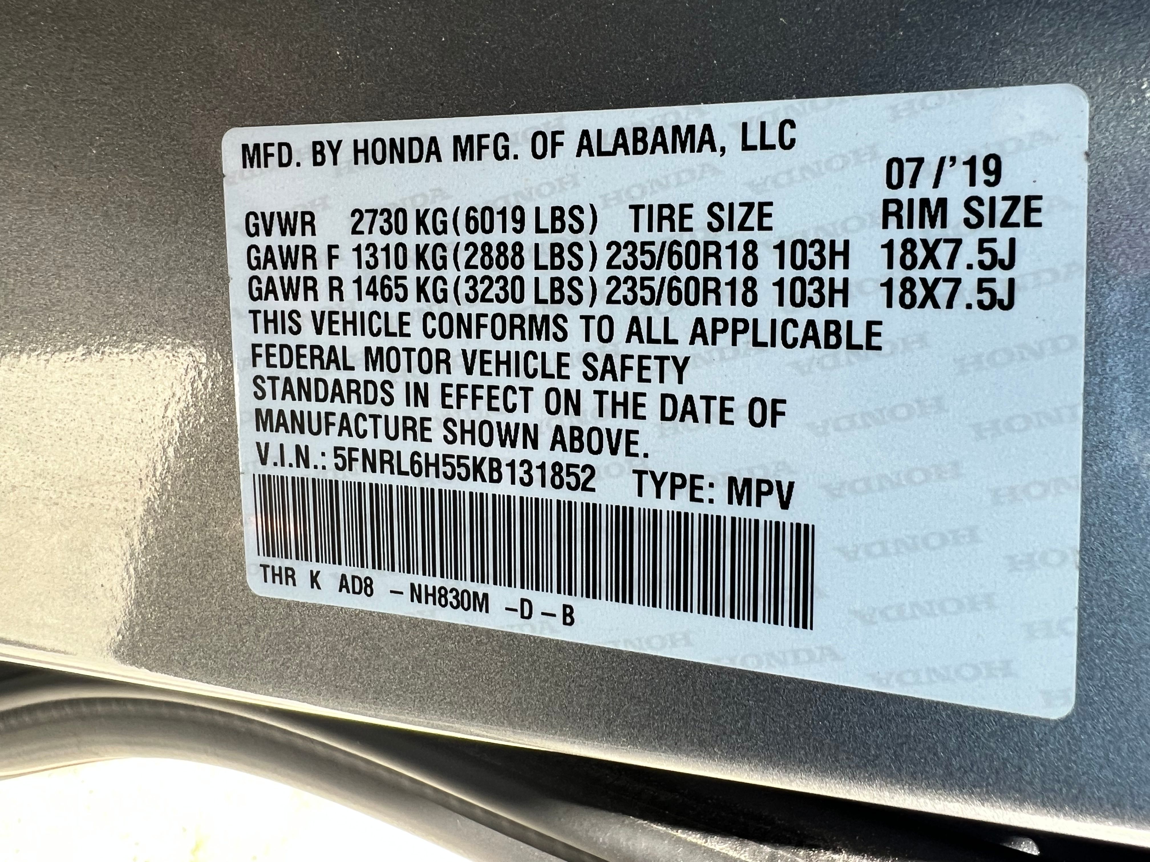 Used 2019 Honda Odyssey EX image 18