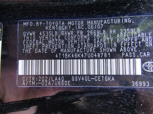 Used 2007 Toyota Camry V6 FWD image 23