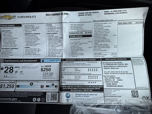 Used 2022 Chevrolet Equinox RS image 39