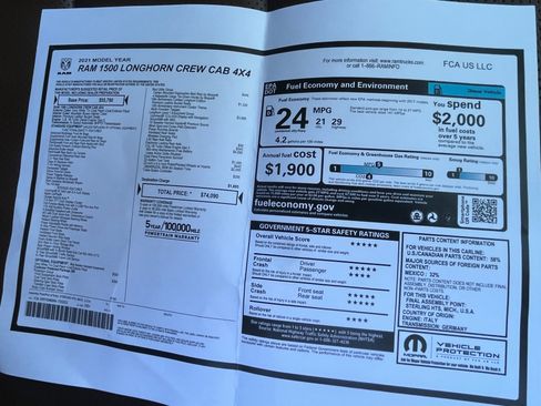 Used 2021 RAM 1500 Longhorn image 38