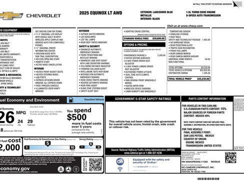Used 2025 Chevrolet Equinox LT AWD/4WD image 22