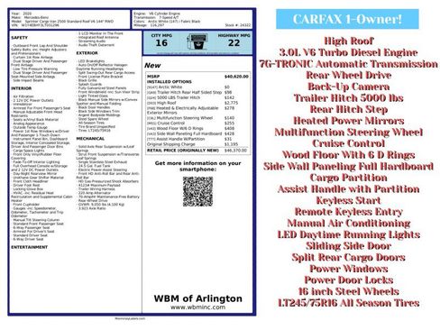 Used 2020 Mercedes-Benz Sprinter 2500 image 2