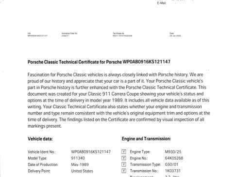 Used 1989 Porsche 911 Carrera image 82