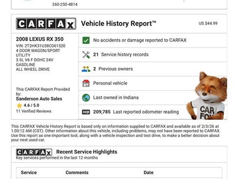Used 2008 Lexus RX 350 image 16