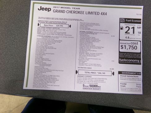 Used 2017 Jeep Grand Cherokee Limited image 21