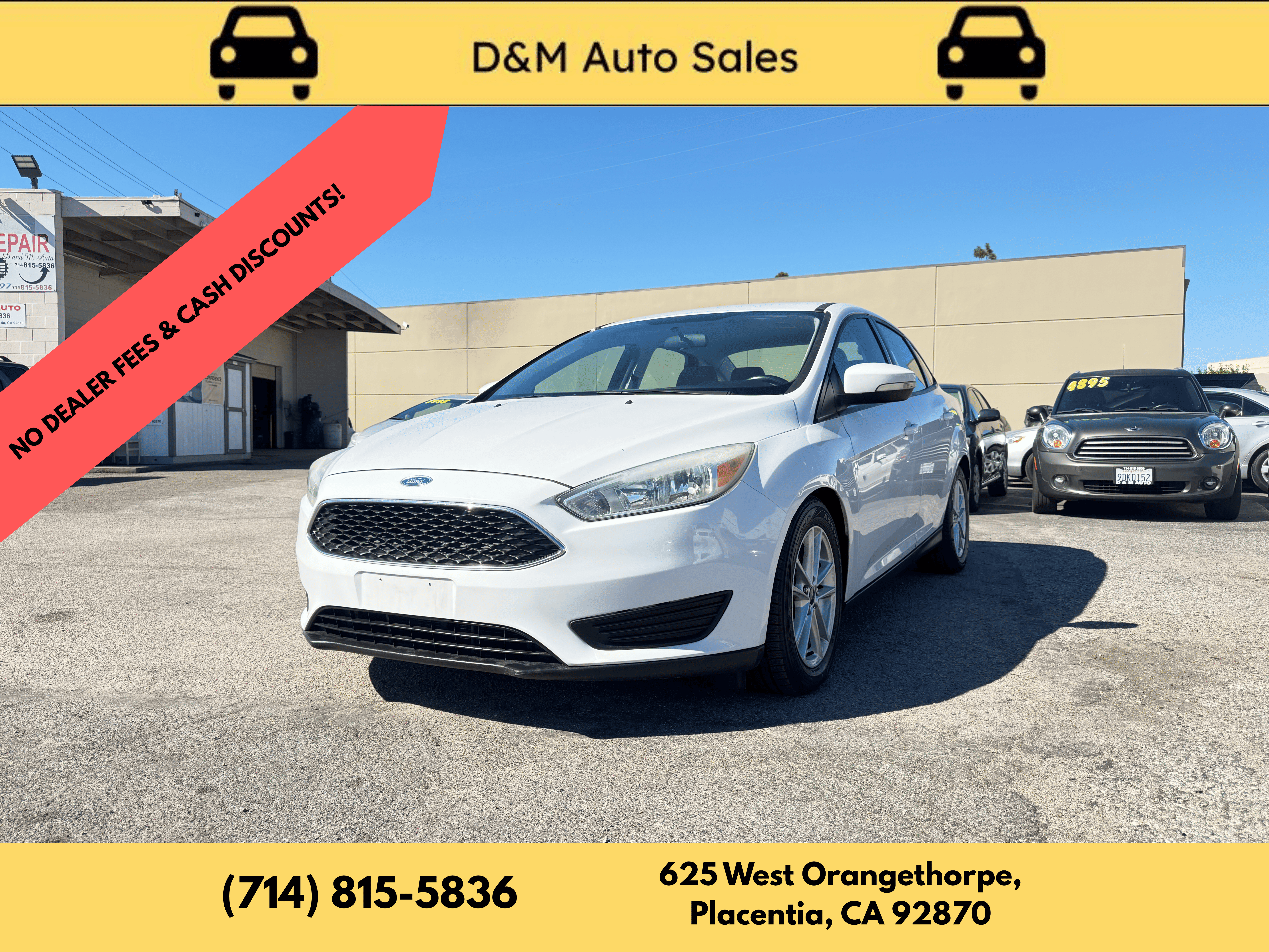 Used 2016 Ford Focus SE Sedan FWD image 1