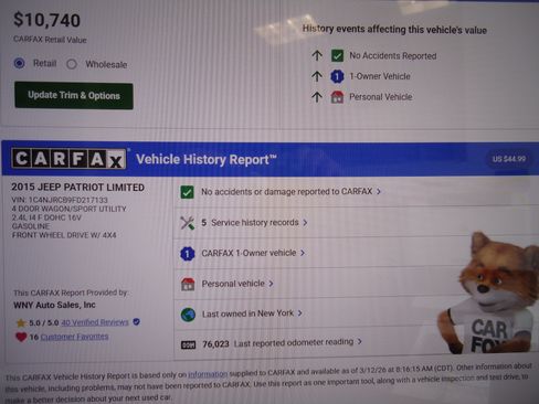 Used 2015 Jeep Patriot Limited image 20
