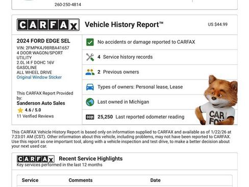 Used 2024 Ford Edge SEL image 18