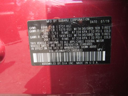 Used 2020 Subaru Ascent Limited 7-Passenger AWD/4WD image 30