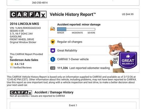 Used 2016 Lincoln MKS Elite image 20