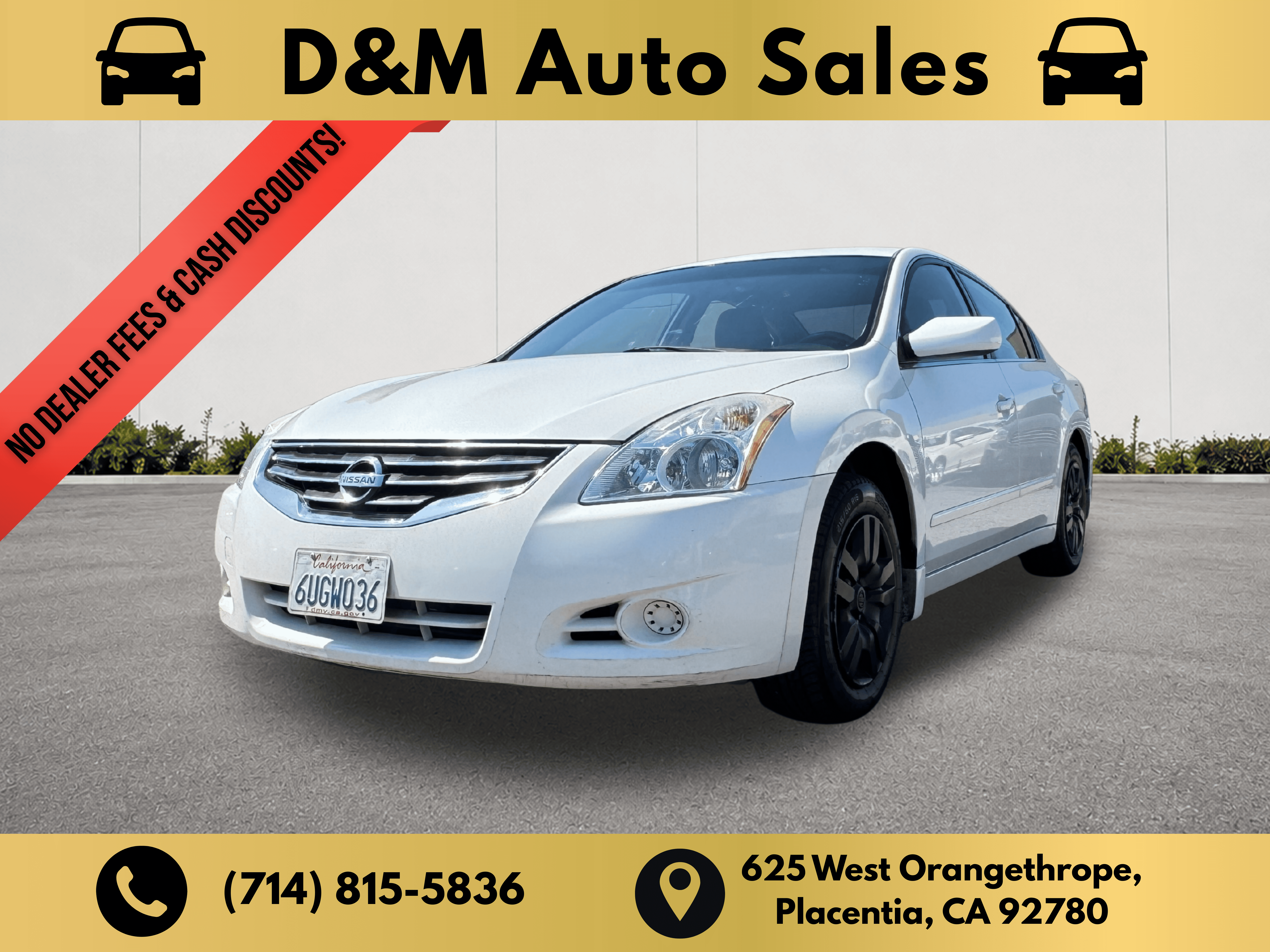 Used 2012 Nissan Altima 2.5 S Sedan FWD image 1