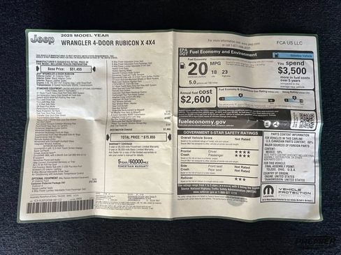 Used 2025 Jeep Wrangler Unlimited Rubicon AWD/4WD image 16