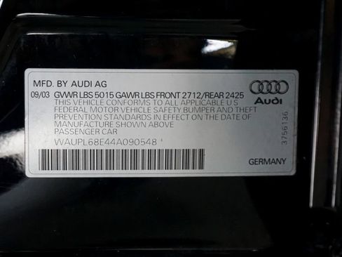 Used 2004 Audi S4 Quattro Sedan 4D AWD/4WD image 19