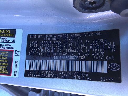 Used 2012 Toyota Camry SE image 34