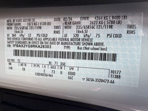 Used 2024 Ford Transit 350 XLT image 23