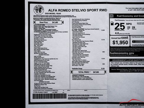 Used 2020 Alfa Romeo Stelvio Sport image 72