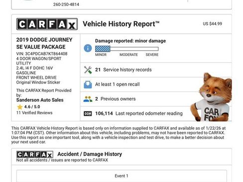Used 2019 Dodge Journey SE image 16