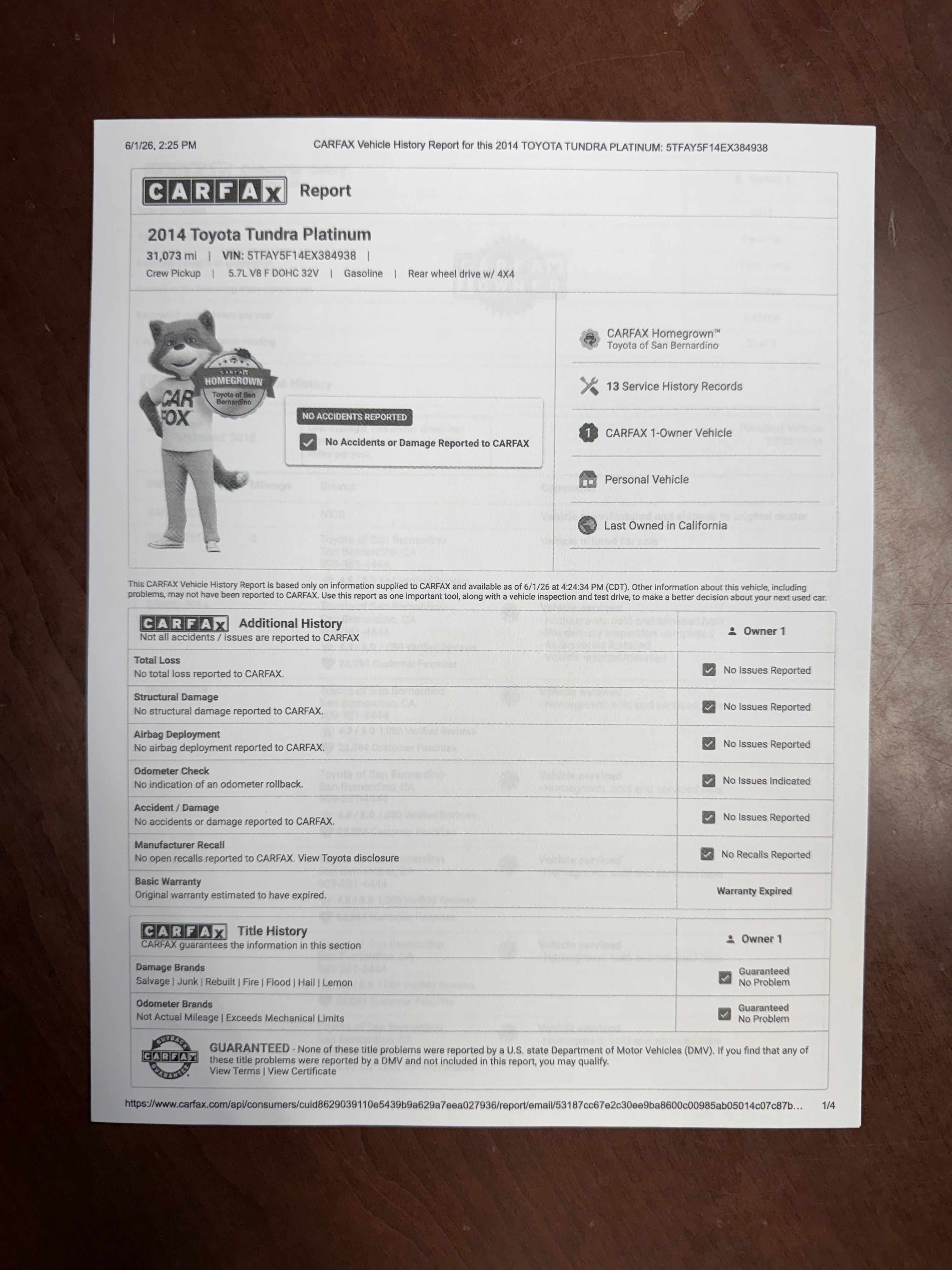 Used 2014 Toyota Tundra 1794 Edition AWD/4WD image 3