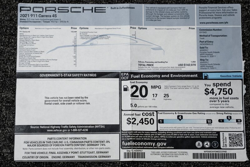 Used 2021 Porsche 911 Carrera 4S AWD/4WD image 29