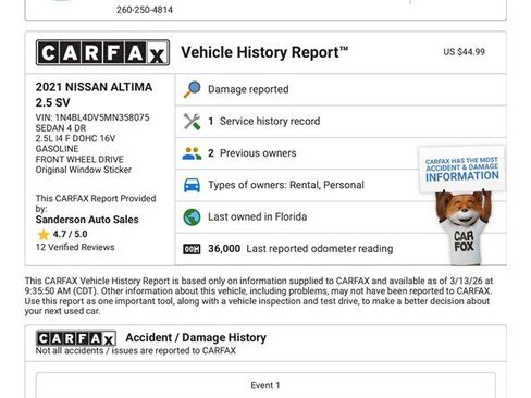 Used 2021 Nissan Altima 2.5 SV image 15