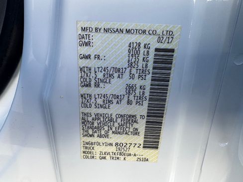 Used 2017 Nissan NV 2500 SV image 21