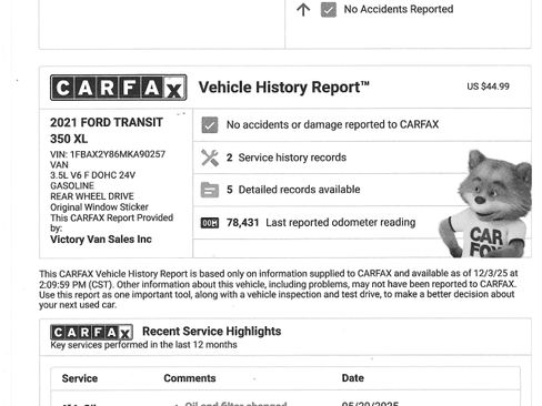 Used 2021 Ford Transit 350 XLT image 2