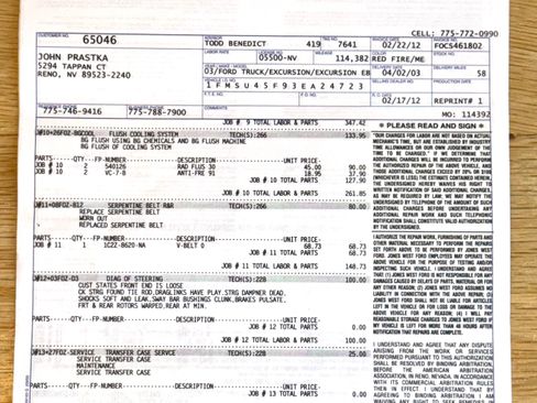 Used 2003 Ford Excursion Eddie Bauer image 81