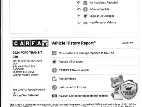 Used 2024 Ford Transit 250 XL image 2