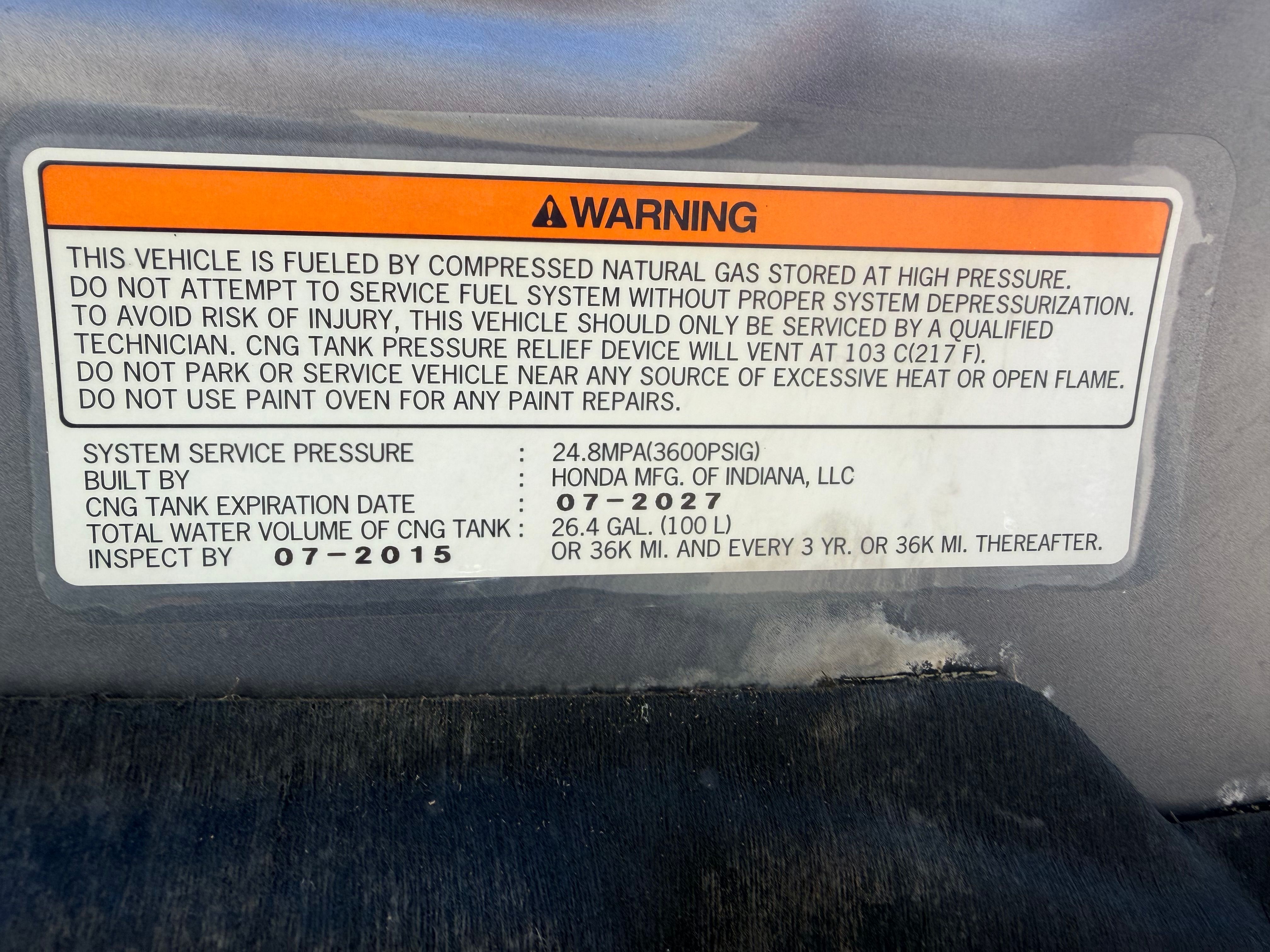 Used 2012 Honda Civic Natural Gas Sedan image 22