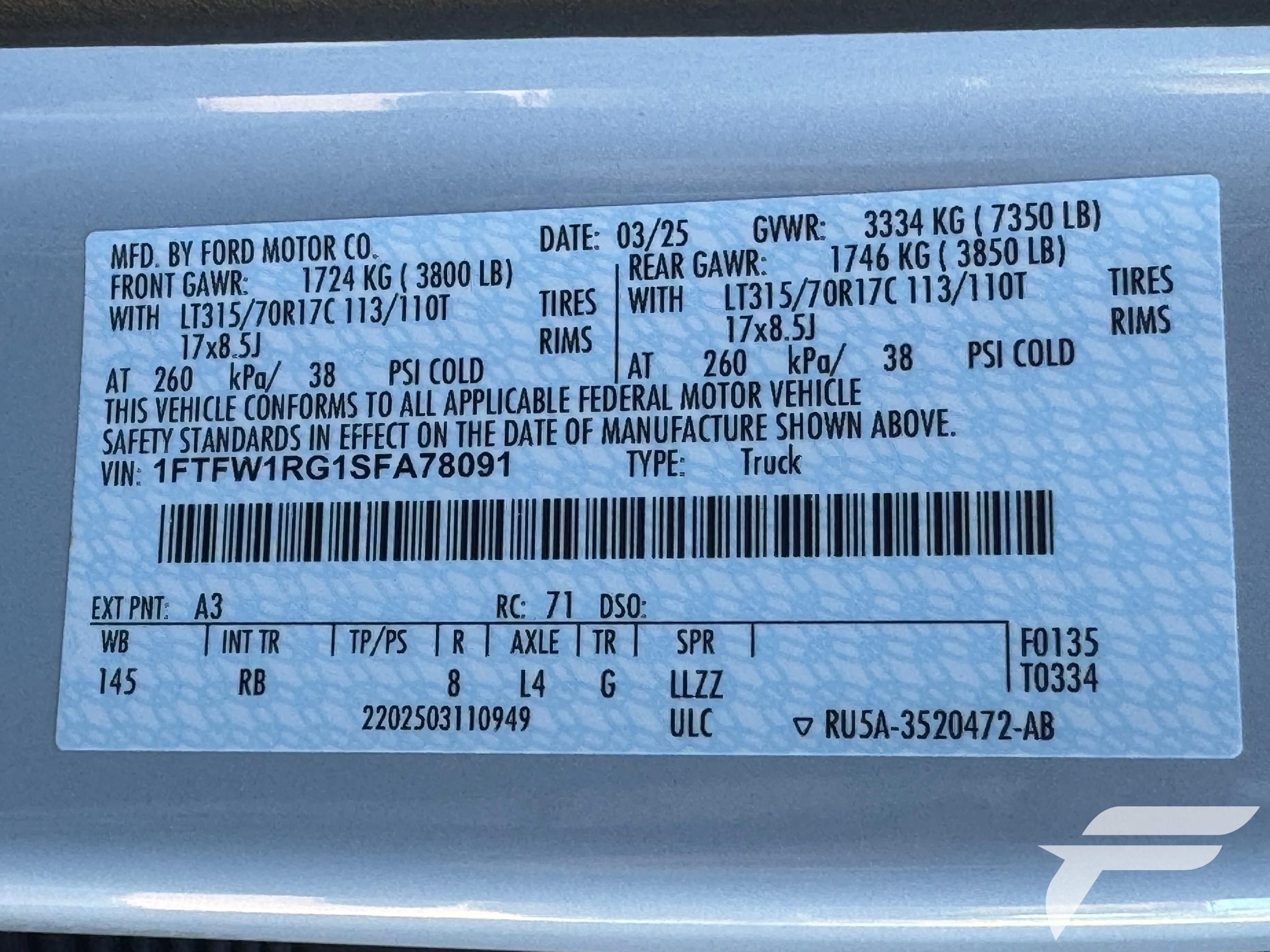 Used 2025 Ford F150 Raptor AWD/4WD image 34