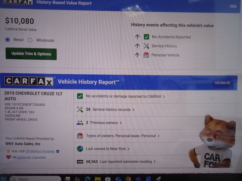 Used 2015 Chevrolet Cruze LT image 18