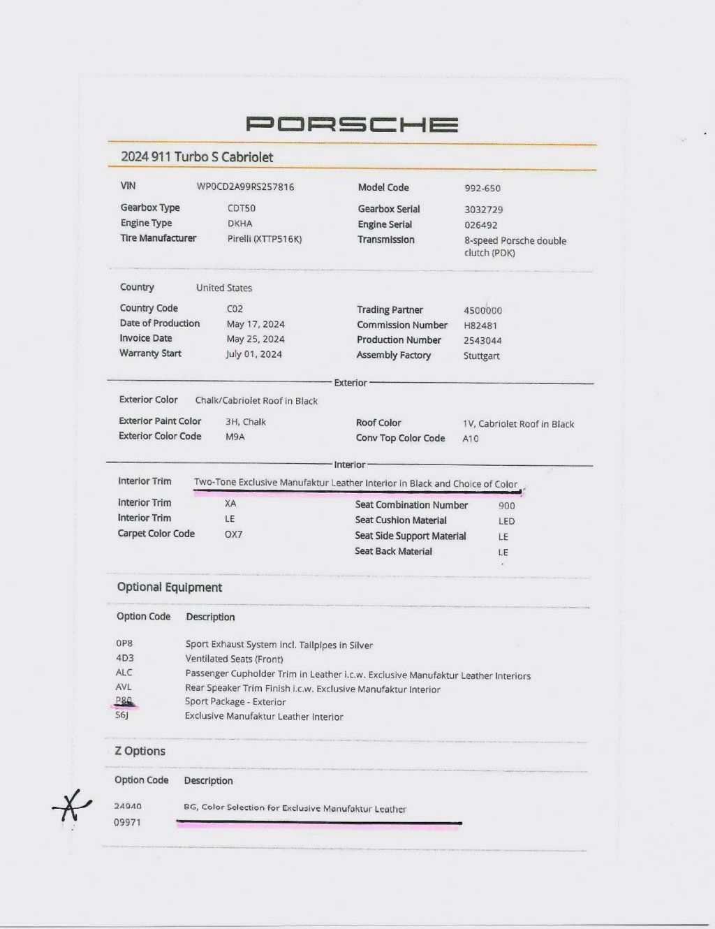 Used 2024 Porsche 911 Turbo S Cabriolet AWD/4WD image 23