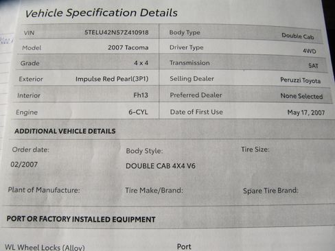 Used 2007 Toyota Tacoma TRD Off-Road image 22